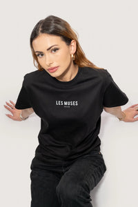 Night Muse Tee - Classic Black Unisex | Les Muses Belgium
