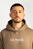 Oracle Hoodie in Desert Clay — Male Model Close-Up