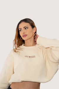 Light Muse Sweatshirt - Warm Beige Unisex | Les Muses Belgium