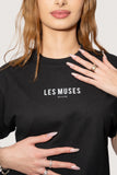 Night Muse Tee - Classic Black Unisex | Les Muses Belgium