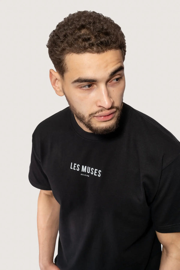 Night Muse Tee - Classic Black Unisex | Les Muses Belgium