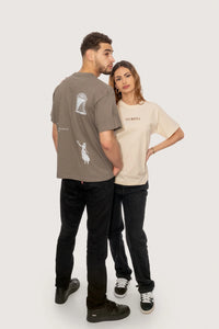 Muse of Earth Tee - Subtle Khaki Unisex | Les Muses Belgium